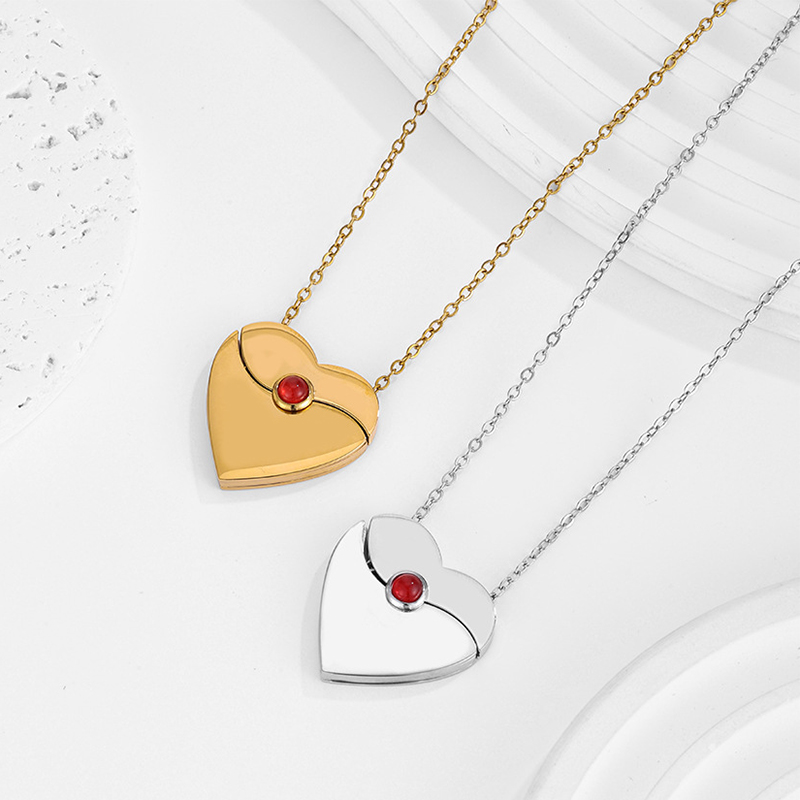 Letdiffery Personalized Heart  - đánh giá và giá Birth Flower Necklace