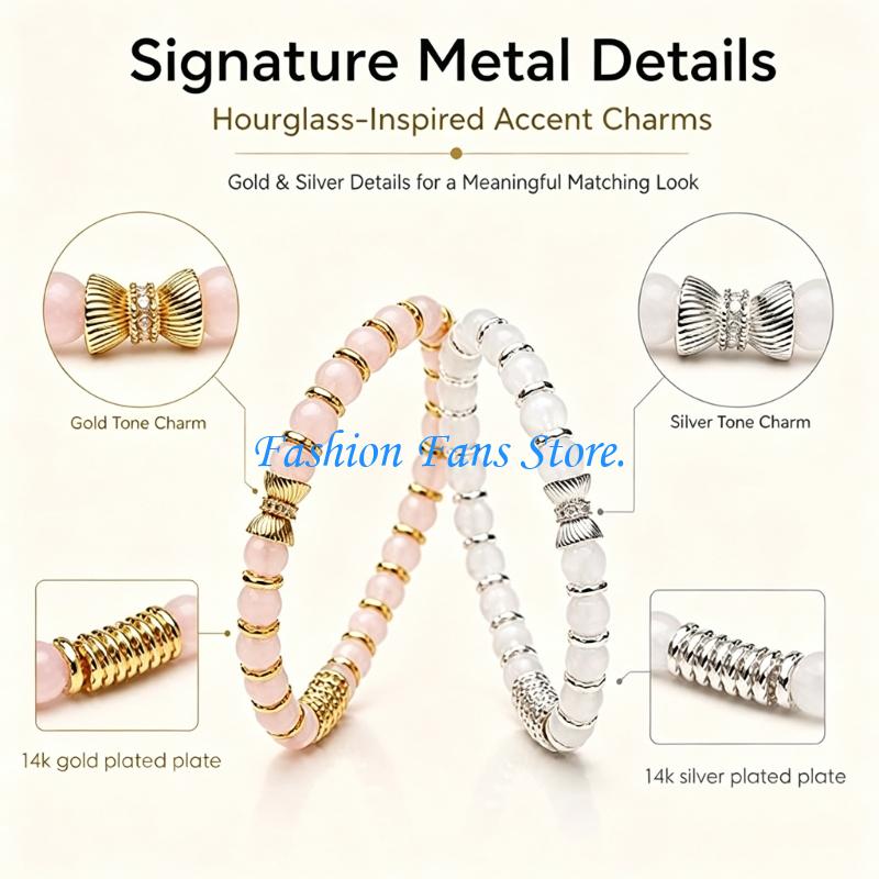 Bộ vòng tay hạt tròn với các h - đánh giá và giá Coordinates Bracelet