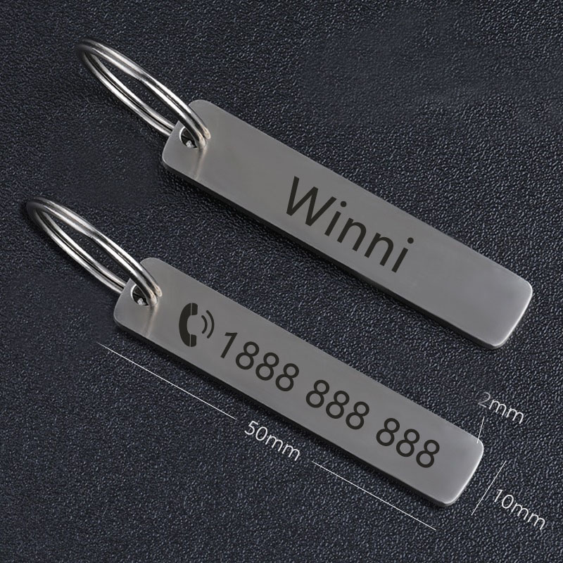 Móc khóa thép không gỉ khắc lo - đánh giá và giá Initial Ring Custom
