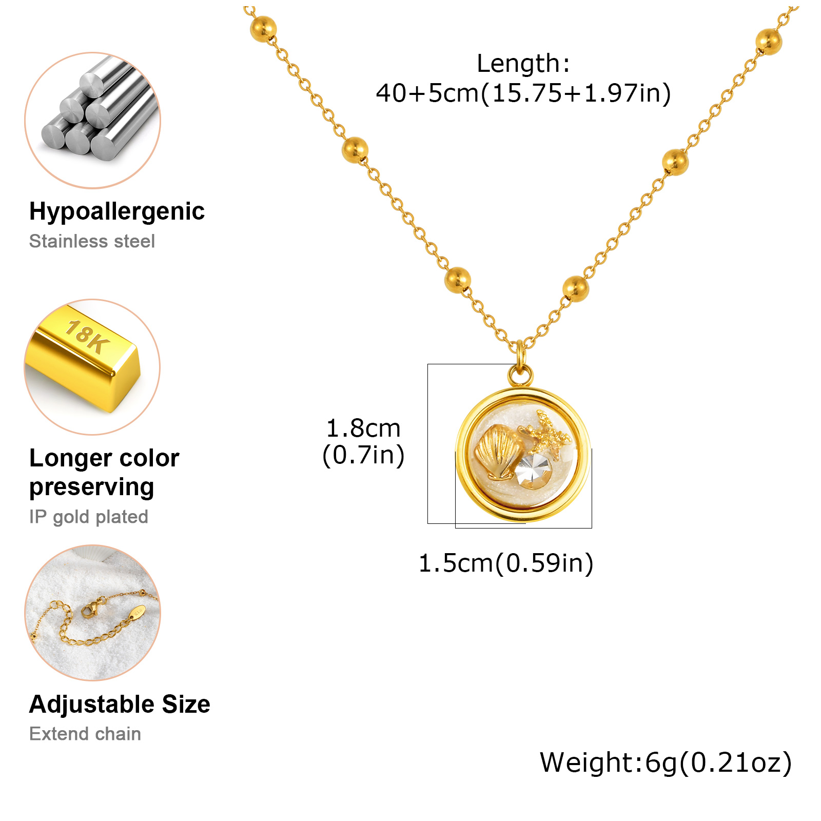 Women's Round Necklace with Sh - đánh giá và giá Birth Flower Necklace