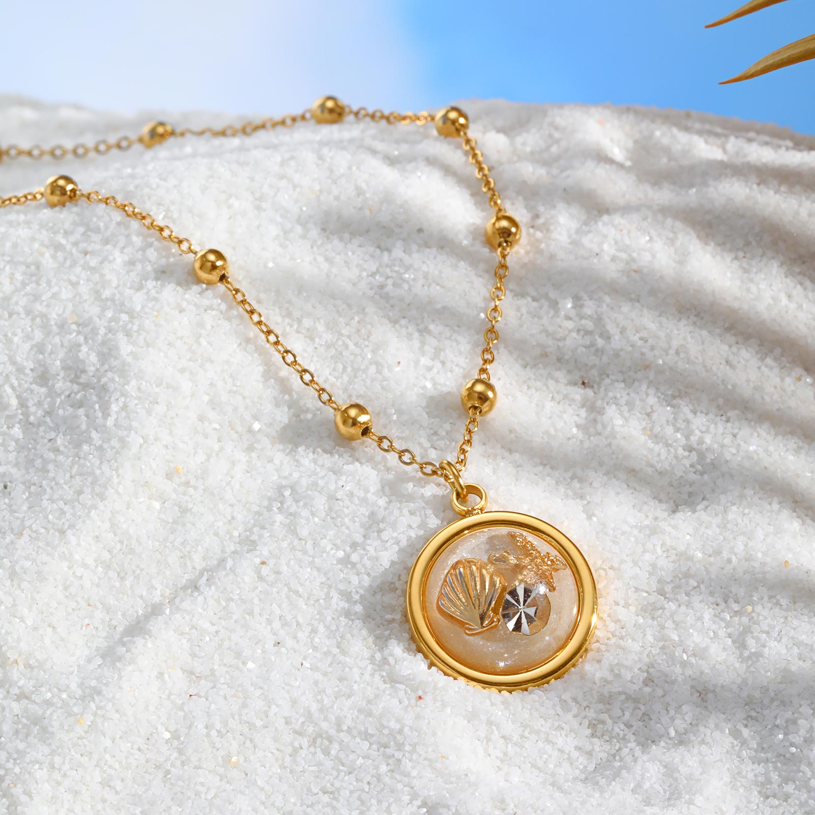 Women's Round Necklace with Sh - đánh giá và giá Birth Flower Necklace