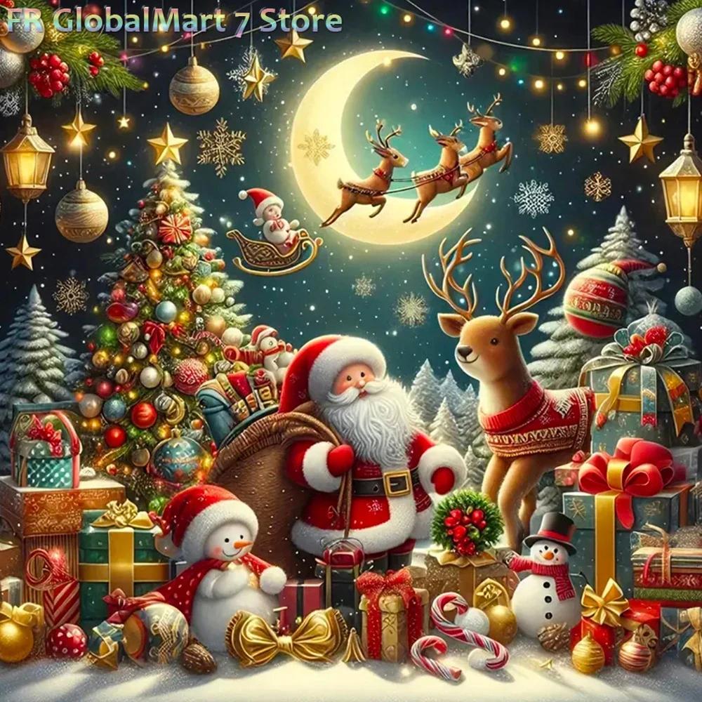Santa Claus Diamond Painting F - đánh giá và giá Photo Mosaic Print